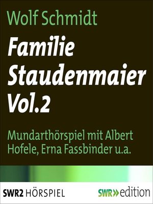 cover image of Familie Staudenmeier Volume 2